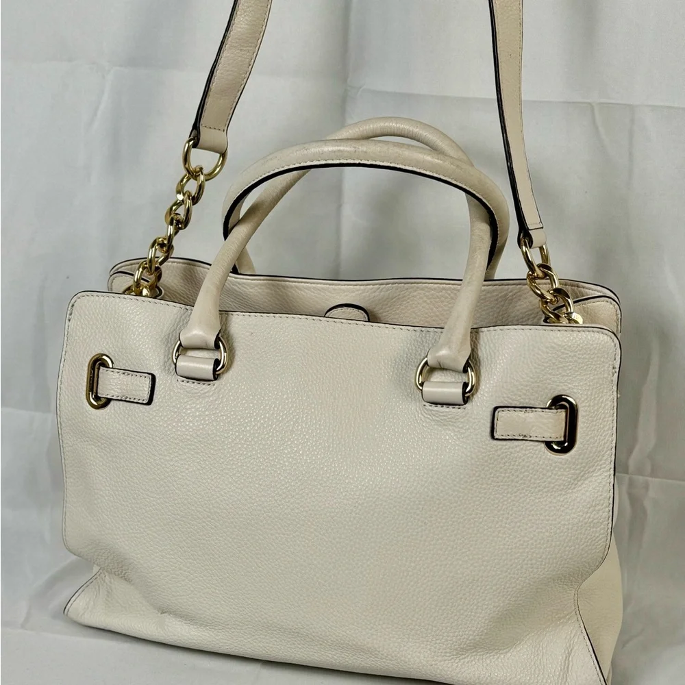 Michael Kors white Hamilton‎ bag pre loved